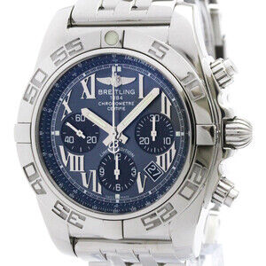 BREITLING Chronomat 44 Japan LTD MOP Steel Mens Watch AB0111 Polished